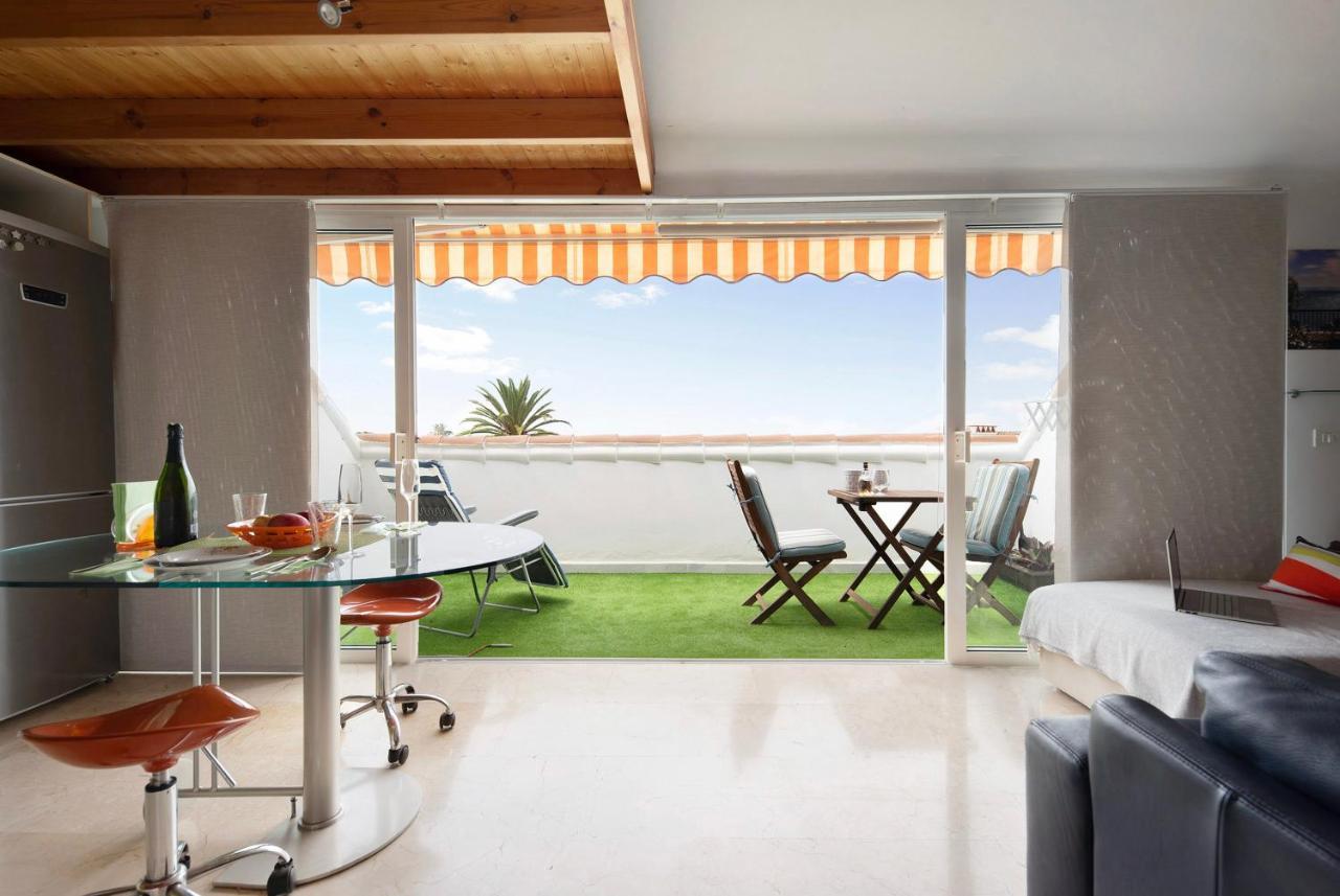 Апартаменты Atico Sunset Loft Terraza Y Piscina Пуэрто-де-ла-Крус Экстерьер фото